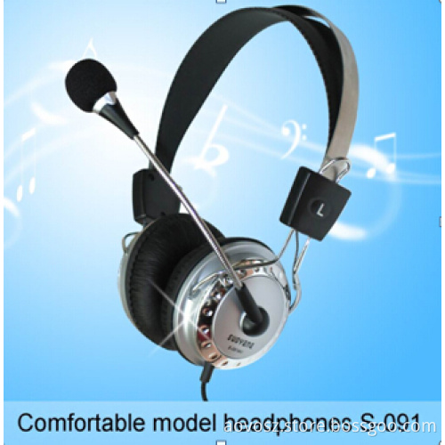 Aovo-S091 Low Price Headband Headphone/Headset with Microphone